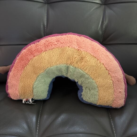 Jellycat Amuseable colorful Rainbow happy smile Plush Stuffed 12" - Picture 4 of 6